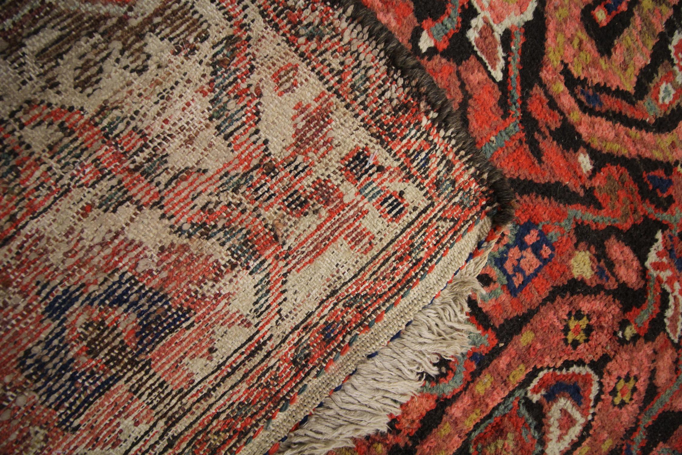 Antique Handmade Rug, Traditional Paisley Design Oriental Wool Rug 5
