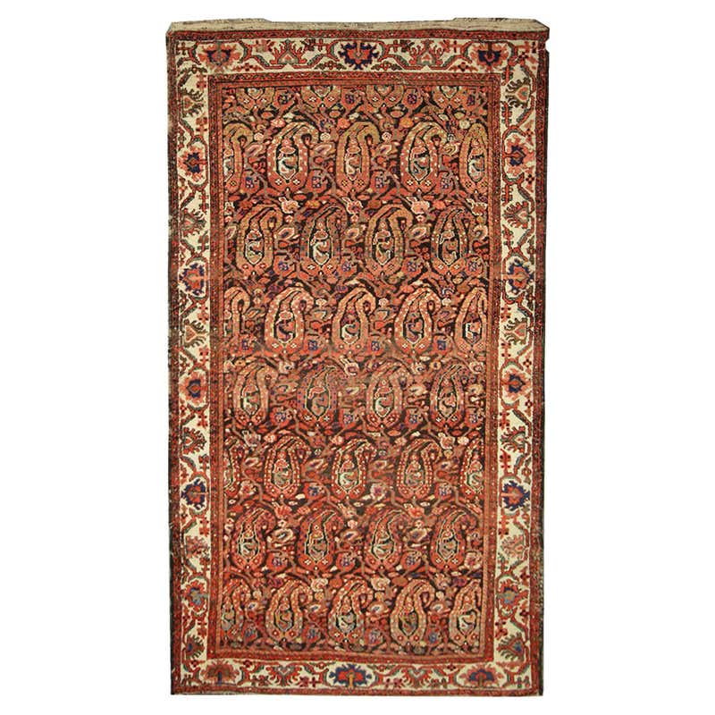 Wool Handmade Kirman Rug Classic Flowers, Leaves and Branches Design ...