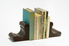 Antique Handmade Wooden Bookends