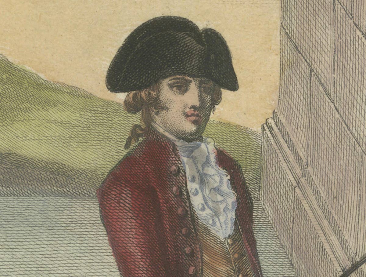 Antique Handpainted Equestrian Print from the Renowned Art of Horsemanship, 1790