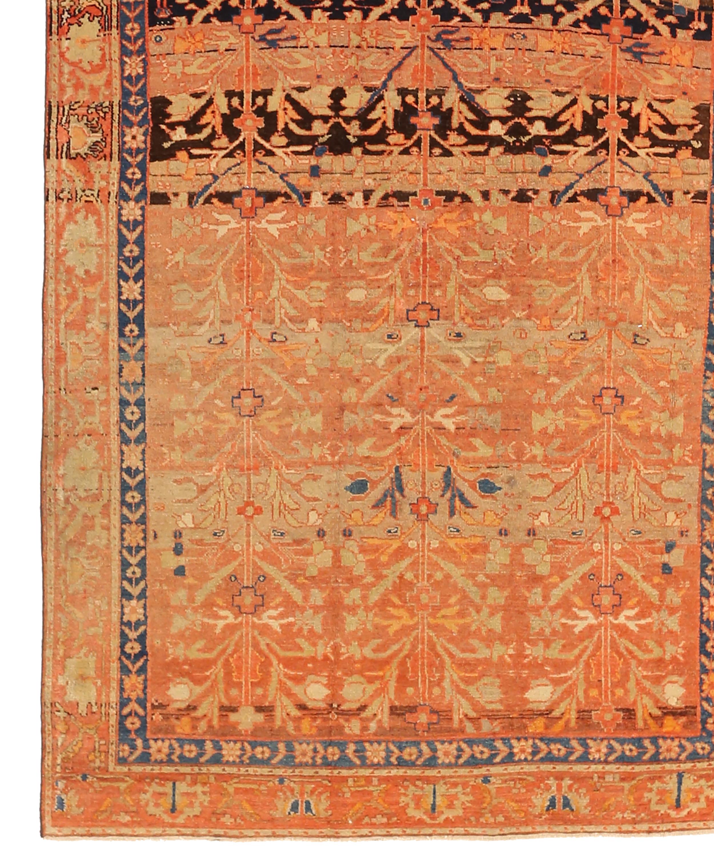 Perse Tapis persan ancien tissé à la main, motif Malayer en vente