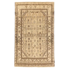 Tapis persan ancien tissé à la main, motif Malayer
