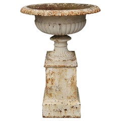 Ancienne urne de table tazza en fonte ancienne Handyside