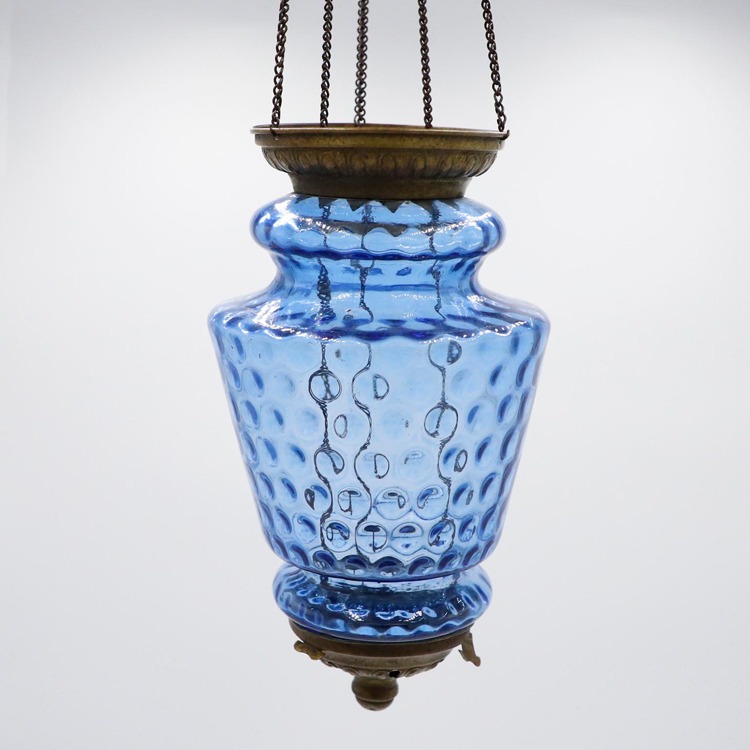French Provincial Antique Hanging Candle Lantern