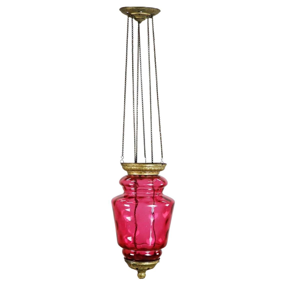 Farol colgante antiguo para velas