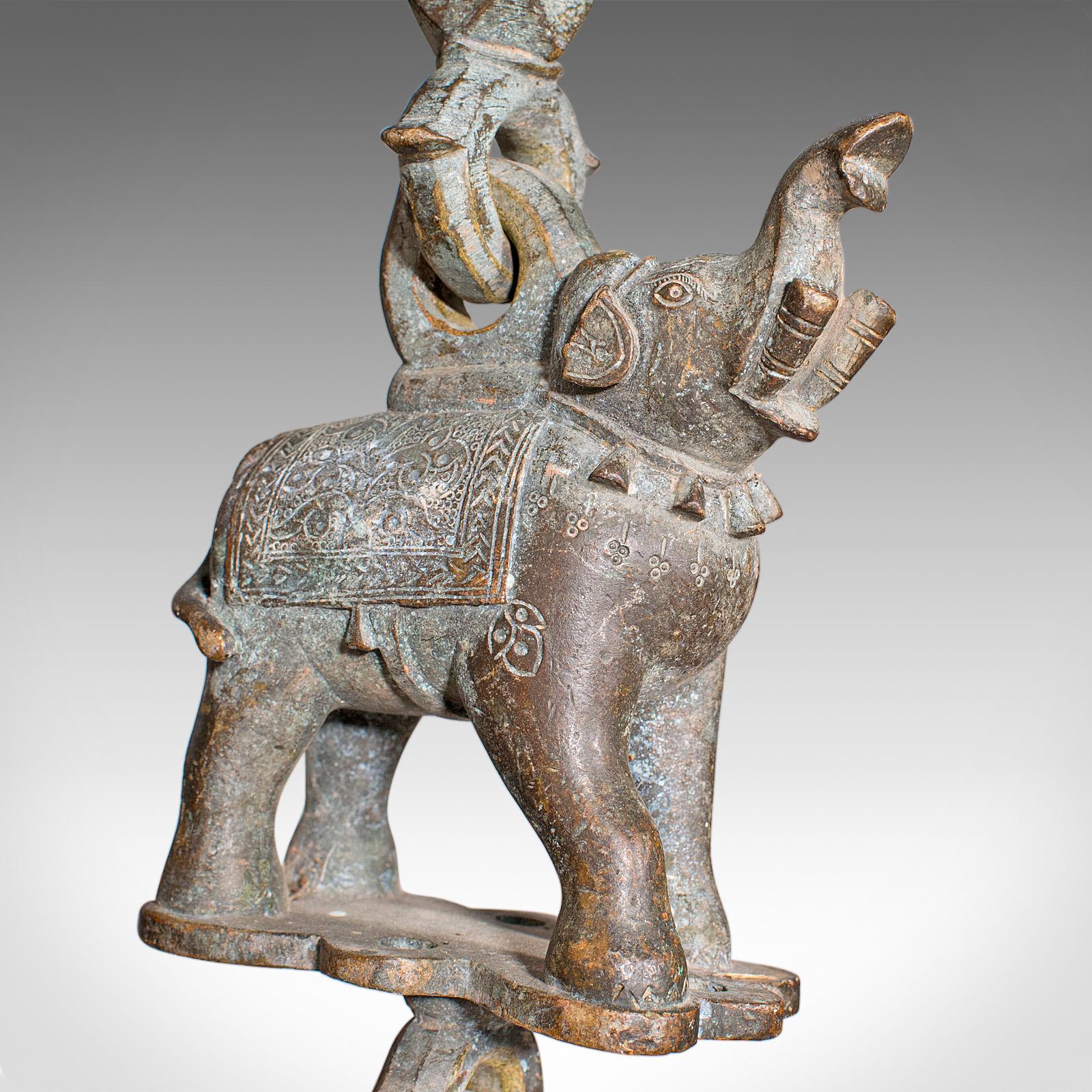 Brûleur d'encens suspendu ancien, indien, bronze, encensoir de cérémonie, victorien en vente 3