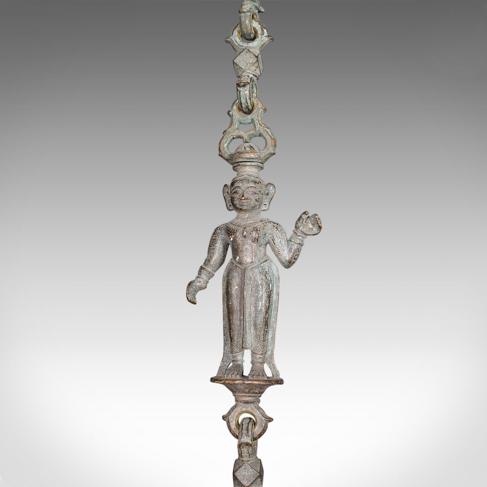 Indien Brûleur d'encens suspendu ancien, indien, bronze, encensoir de cérémonie, victorien en vente
