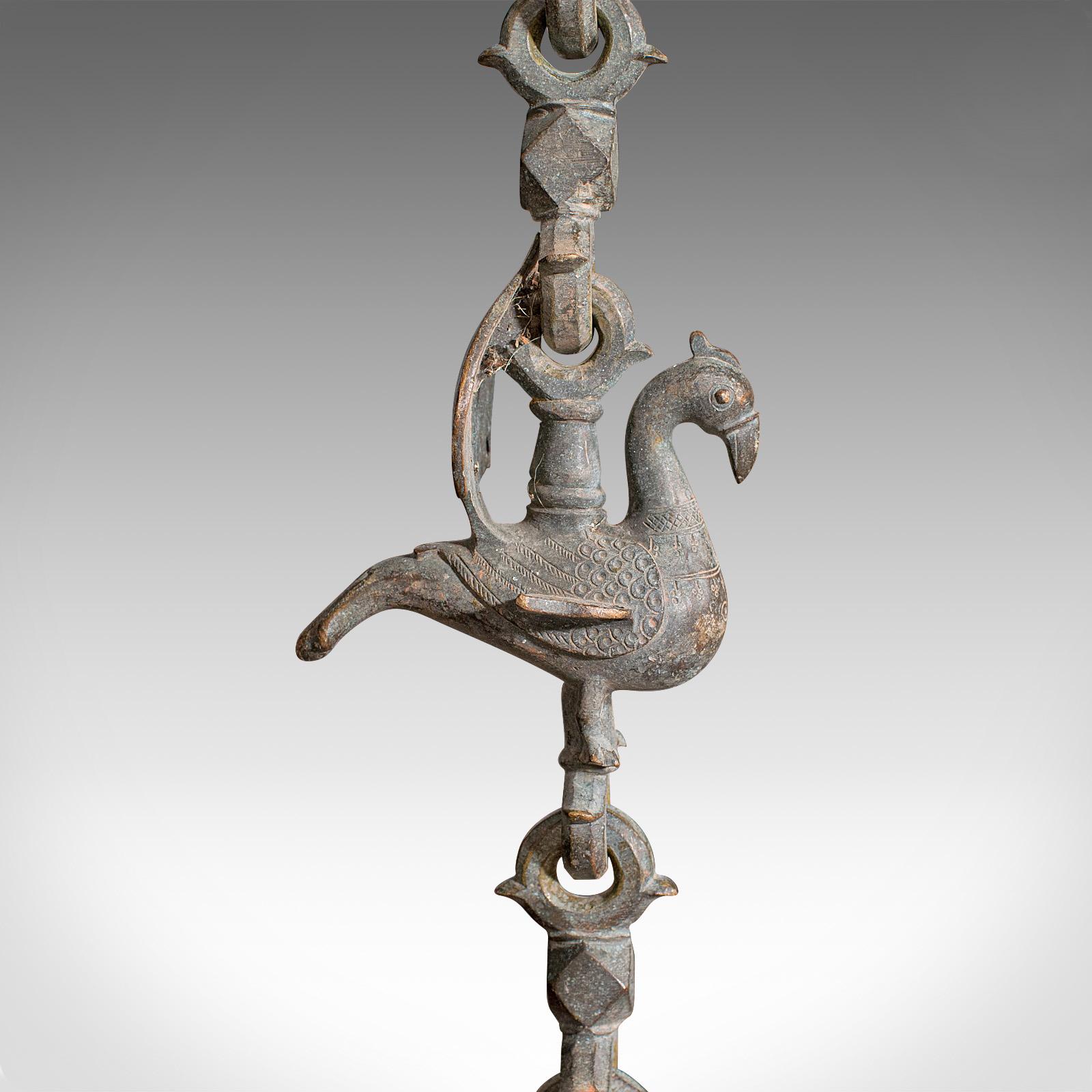 Bronze Brûleur d'encens suspendu ancien, indien, bronze, encensoir de cérémonie, victorien en vente