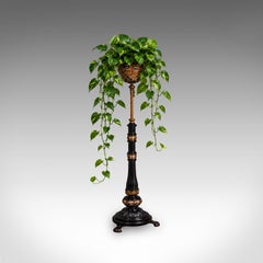 Support à plantes suspendu, anglais, Aesthetic Movement, ajustable, victorien