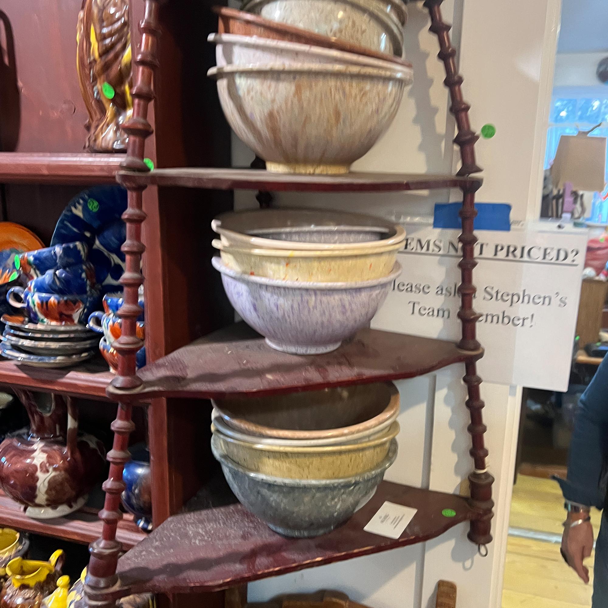 Antique Hanging Spool-Turned Corner Shelf — Jonathan Parks Estate, Santa Fe 1880 For Sale 4