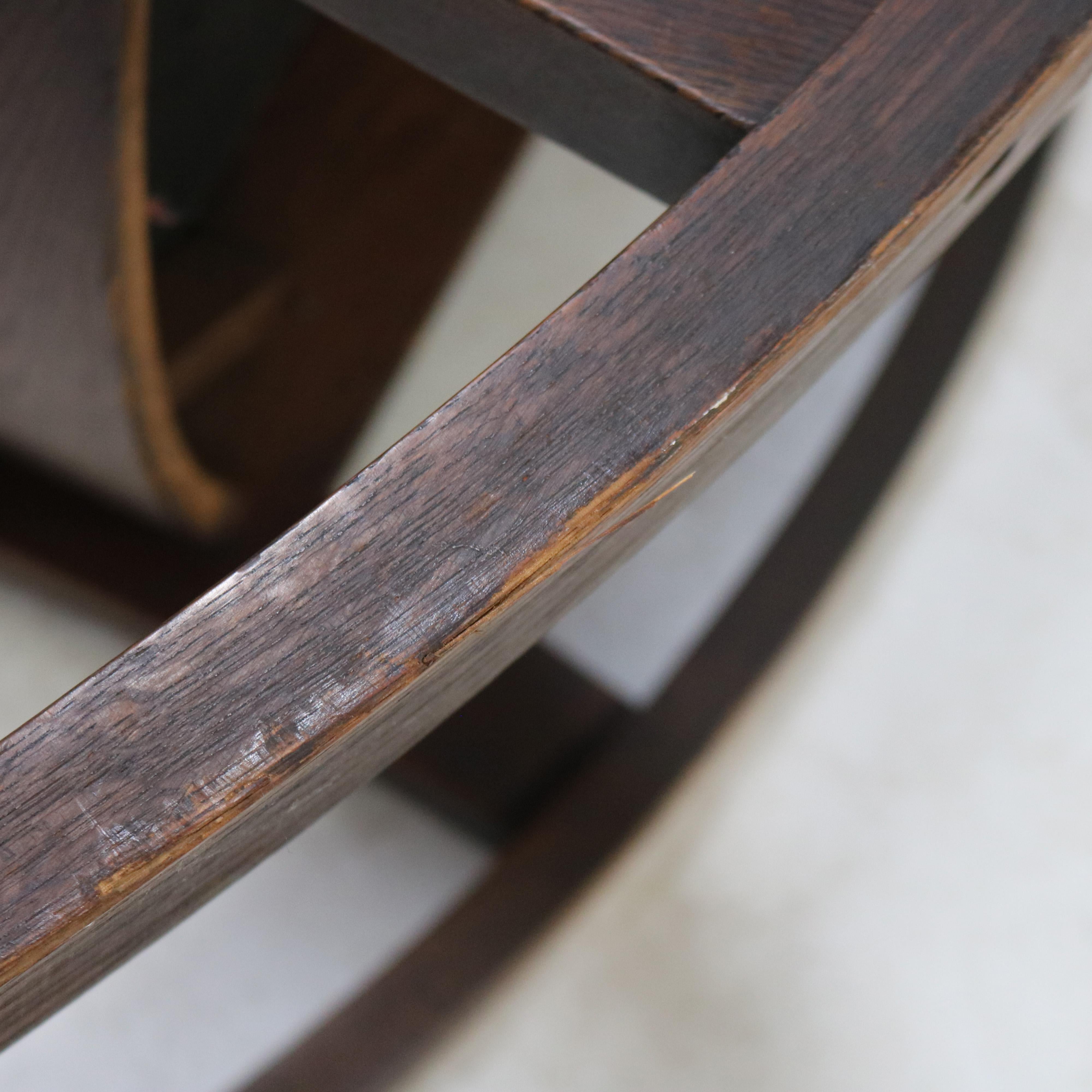 Antique Harden Line Arts & Crafts Mission Oak Rocking Chair c1910 6