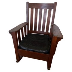 ANTIQUE bon    HARDING   Chaise à bascule en bon état - W991