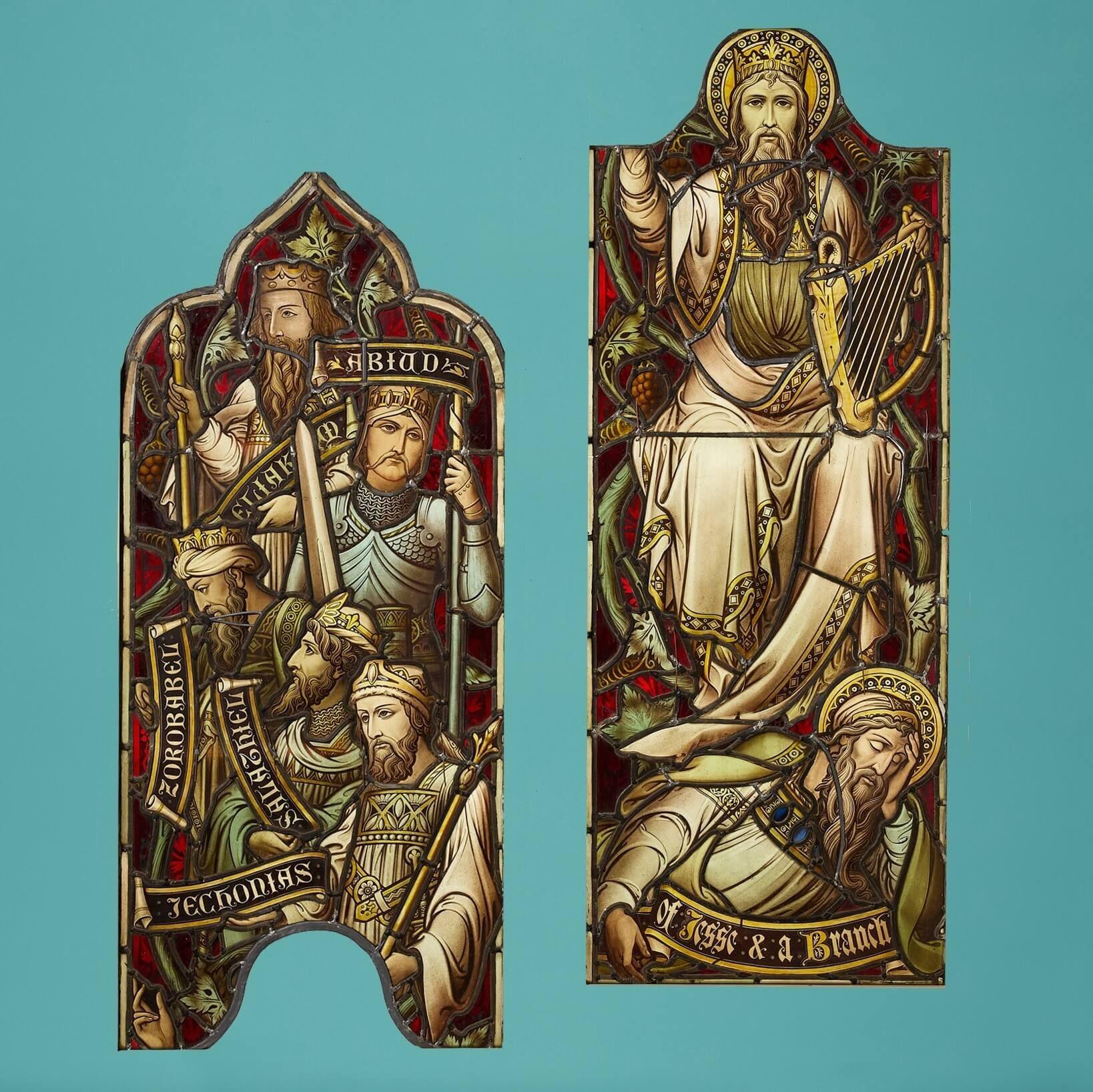 Antiguo Hardman & Co Vidriera eclesiástica de Reyes en Bastante bueno estado para la venta en Wormelow, Herefordshire