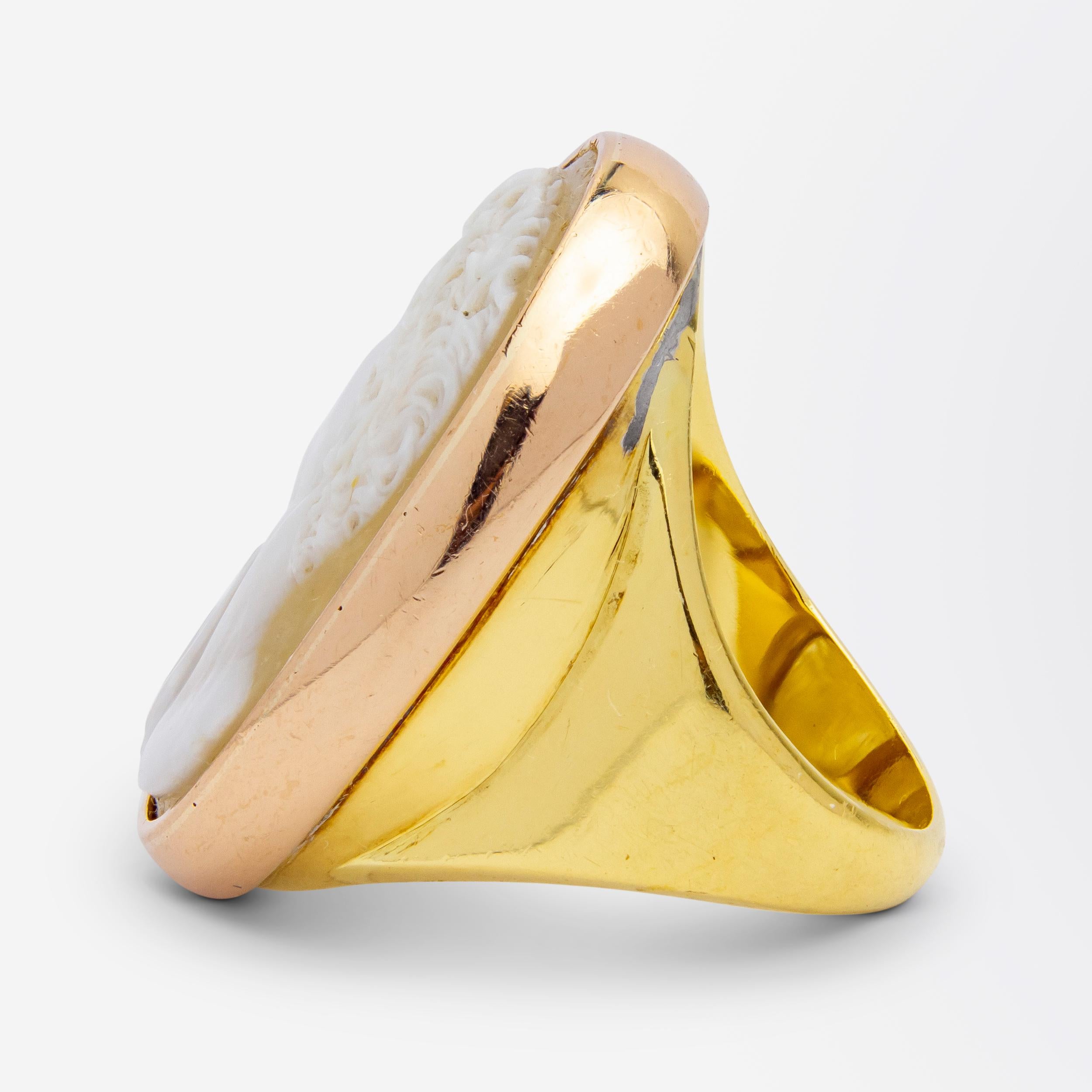 Antiker Hartstein-Kamee-Ring für Damen oder Herren im Angebot