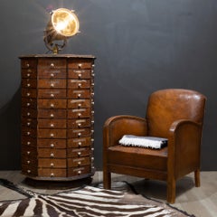 Antique Rotating Hardware Store Screw and Bolt Cabinet c.1900