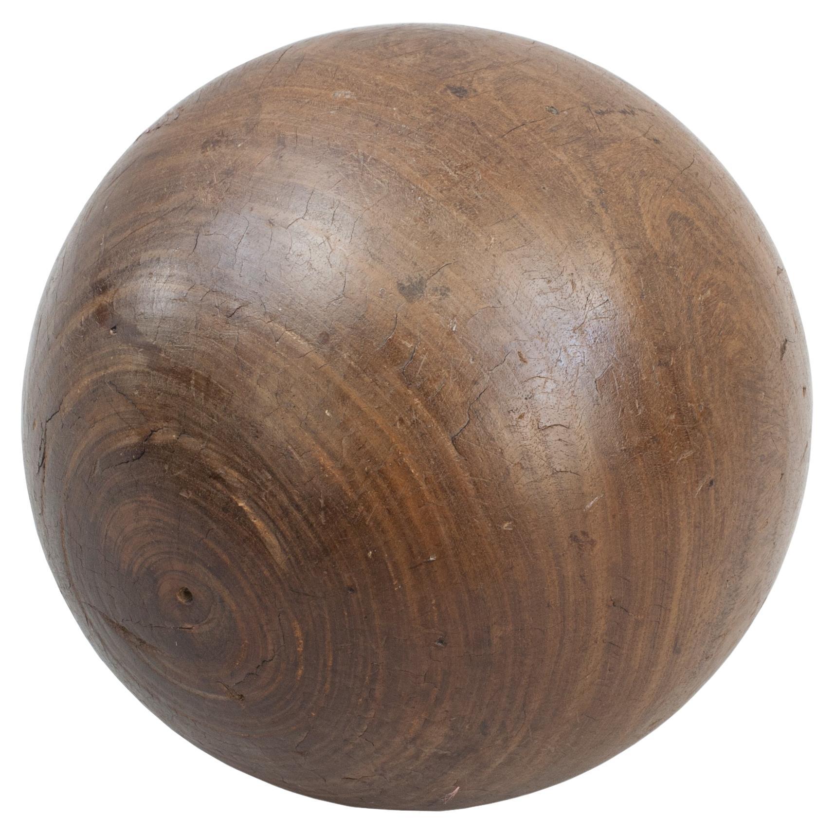 Antique Hardwood Ball, Sphere