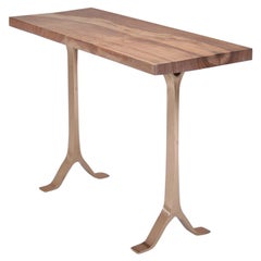 Table console ancienne en bois de feuillus sur base en sable par P. Tendercool