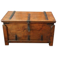 Antique Hardwood Merchant Chest