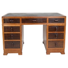 Used Hardwood Pedestal Desk