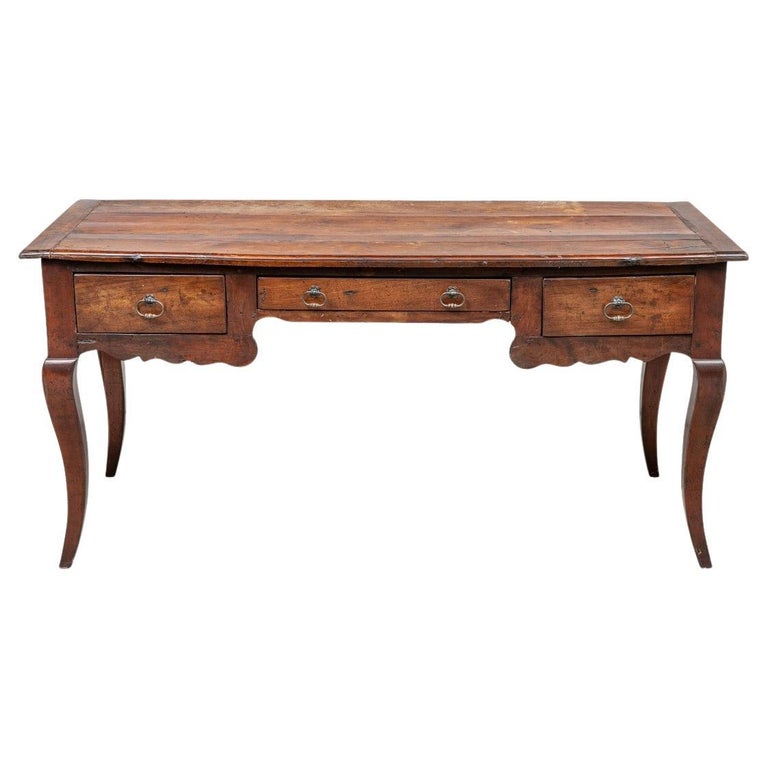 Antique Hardwood Provincial French Desk For Sale at 1stDibs