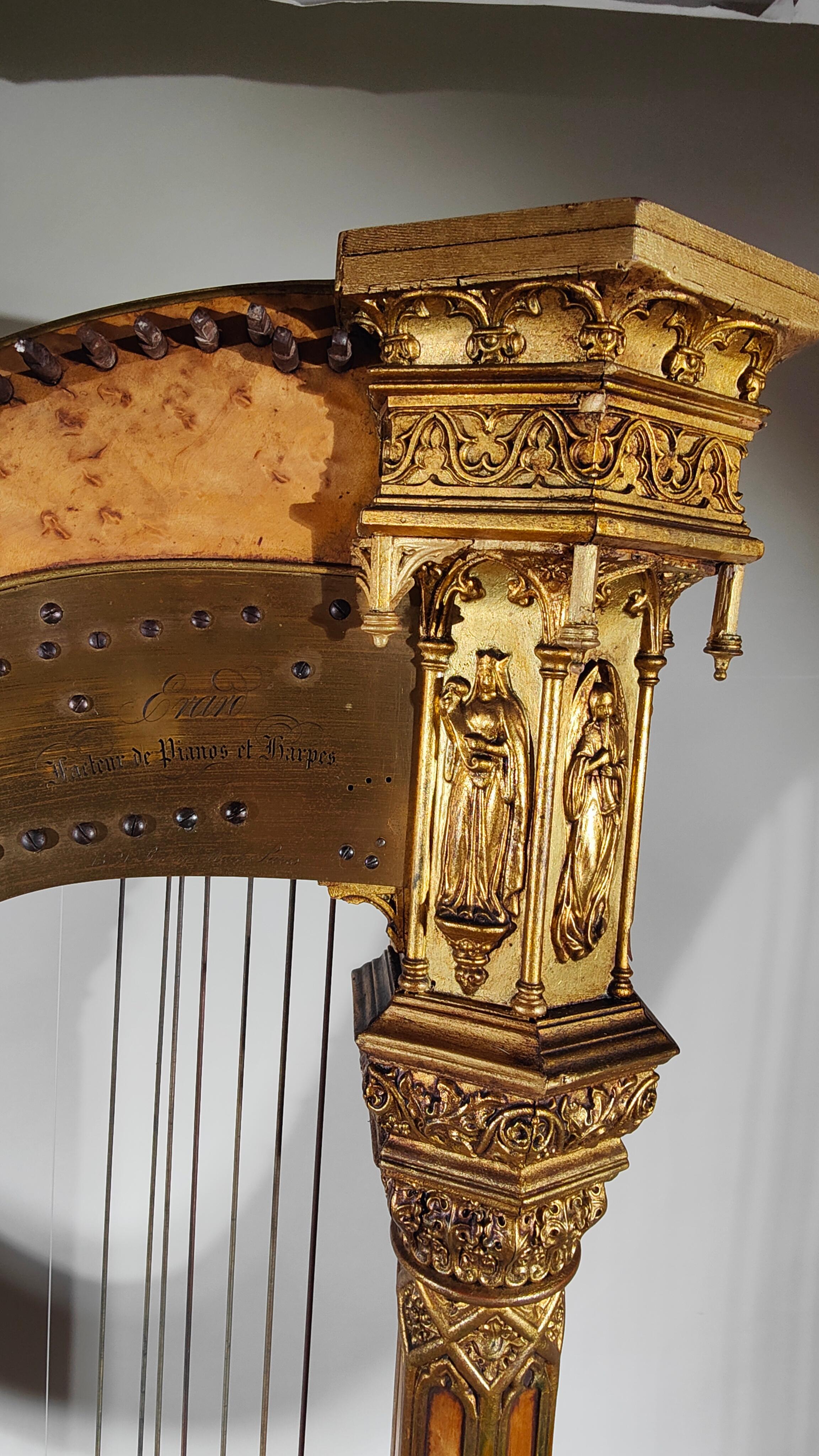 Harp by Sebastian Erard, xix th 7
