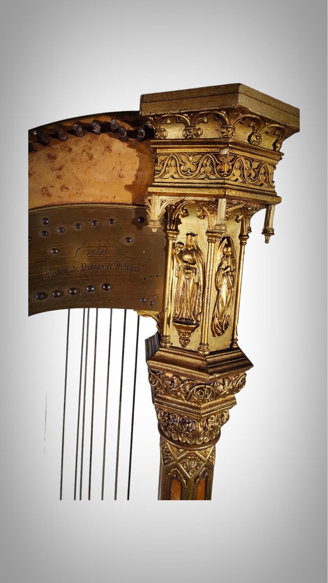Early 19th Century Harp by Sebastian Erard, xix th