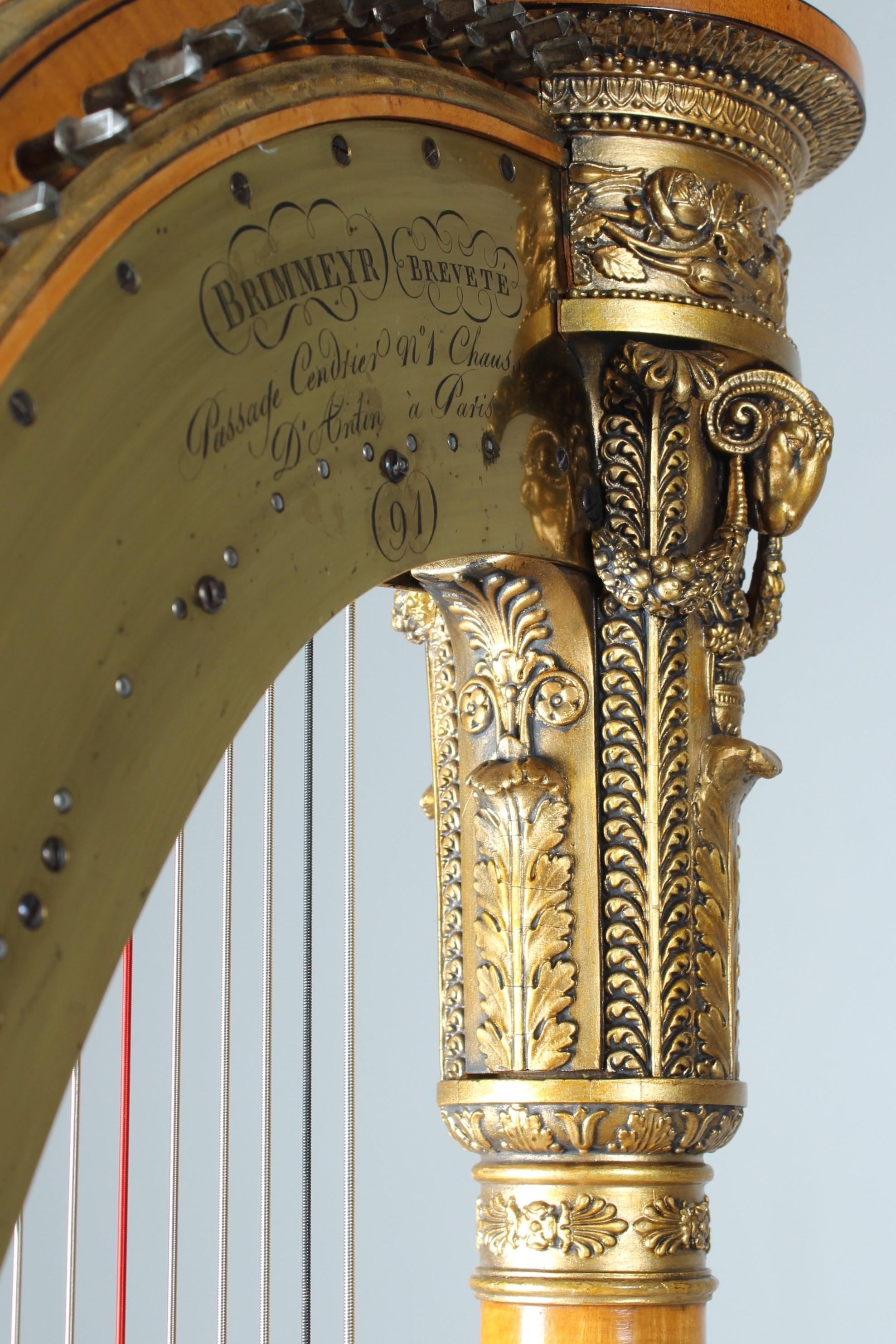 Antique Harpe, Brimmeyr à Paris, Year Of Manufacture: 1826 3
