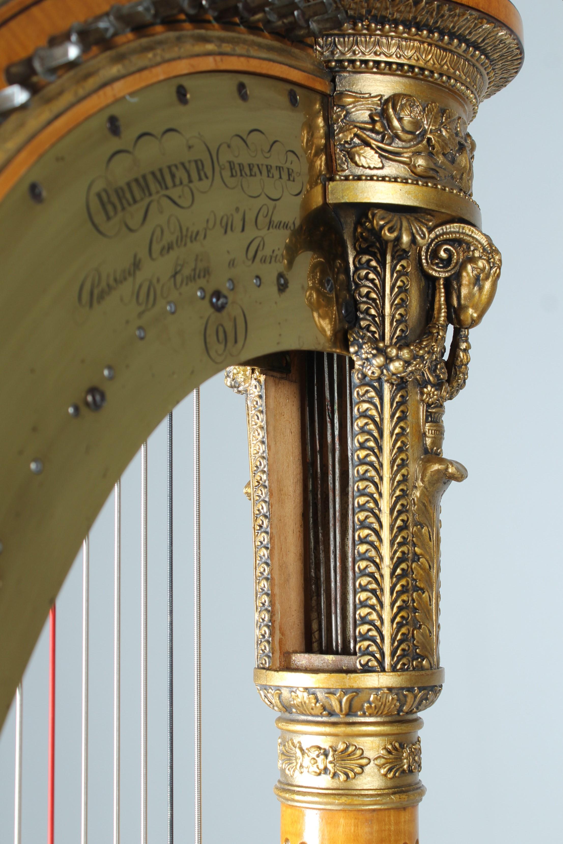 Antique Harpe, Brimmeyr à Paris, Year Of Manufacture: 1826 4