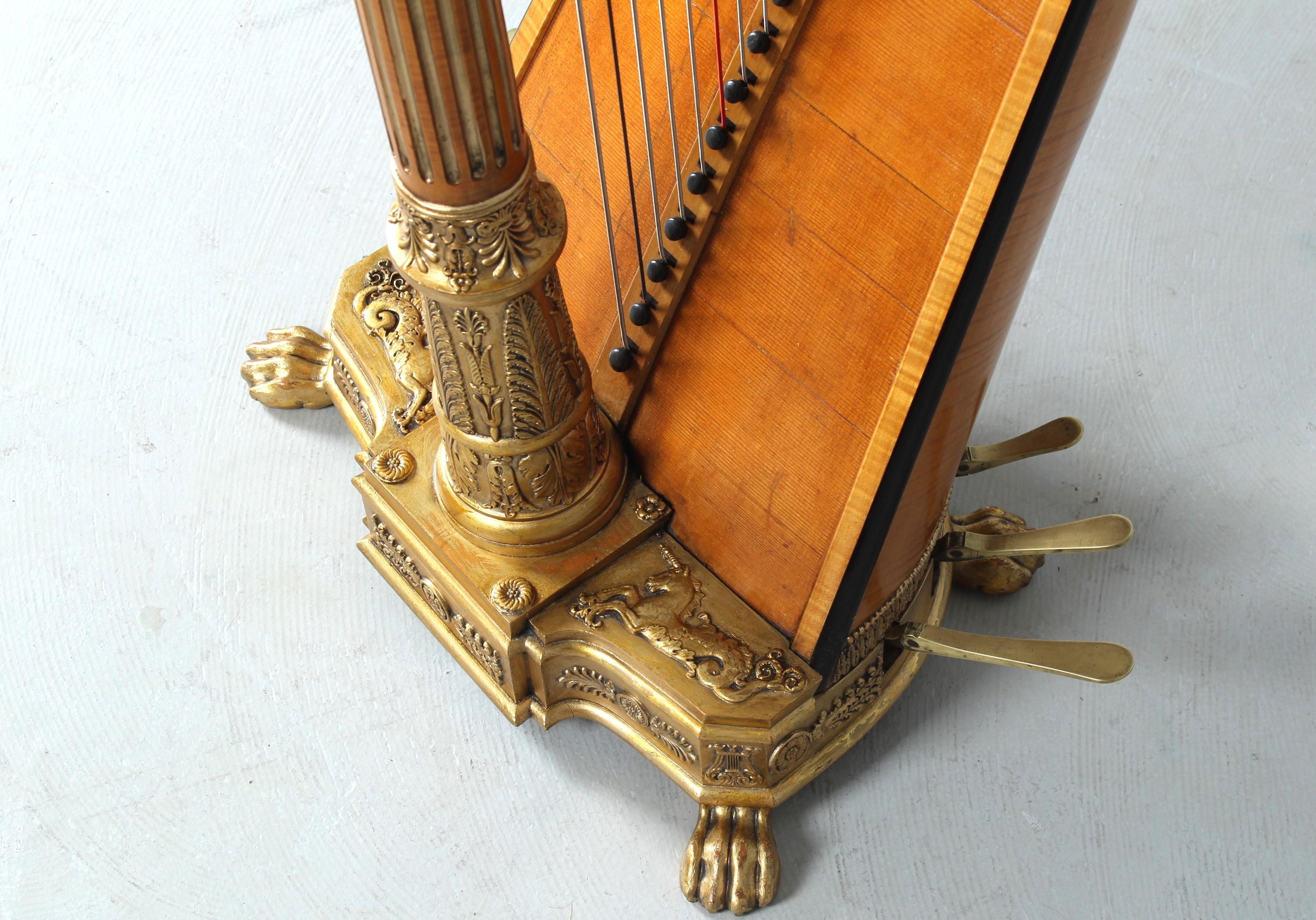 Antique Harpe, Brimmeyr à Paris, Year Of Manufacture: 1826 2