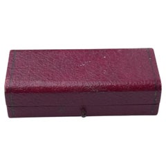Antique Harrods Presentation Box, Burgundy Leather, Early 20th Century
