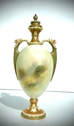 Antique Harry Stinton Royal Worcester Vase
