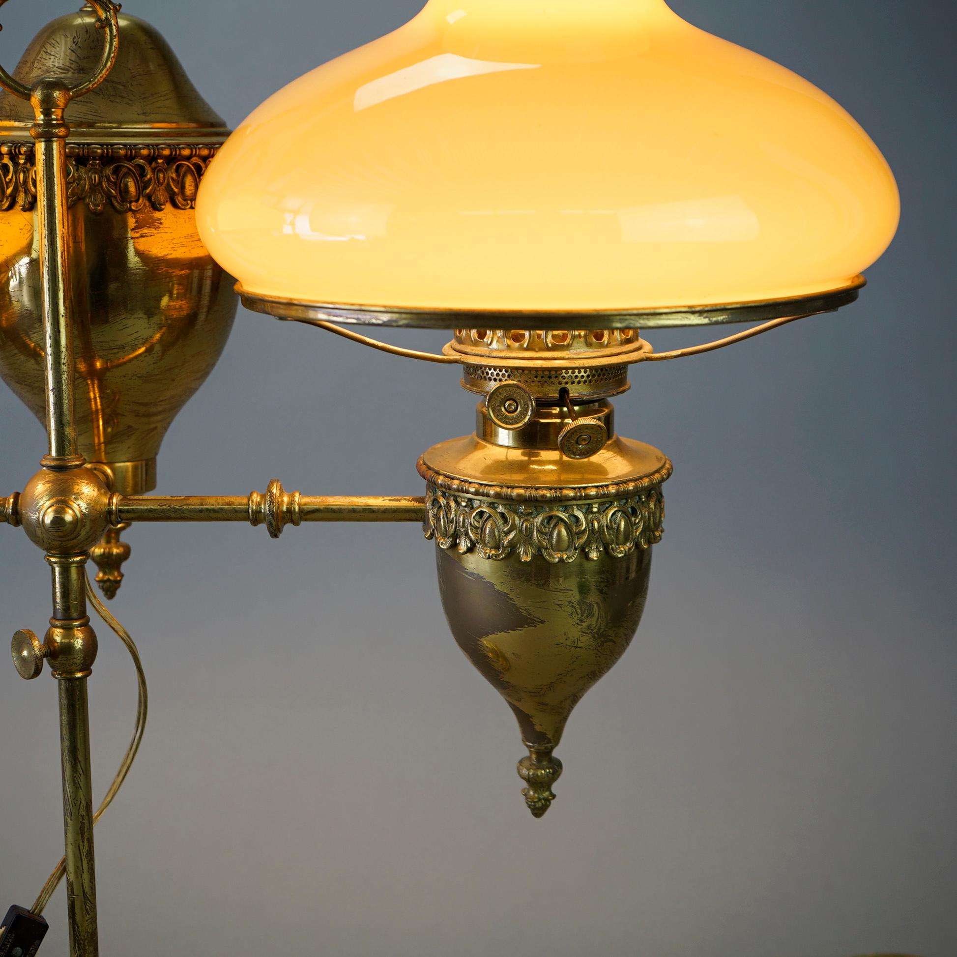 antique student lamp