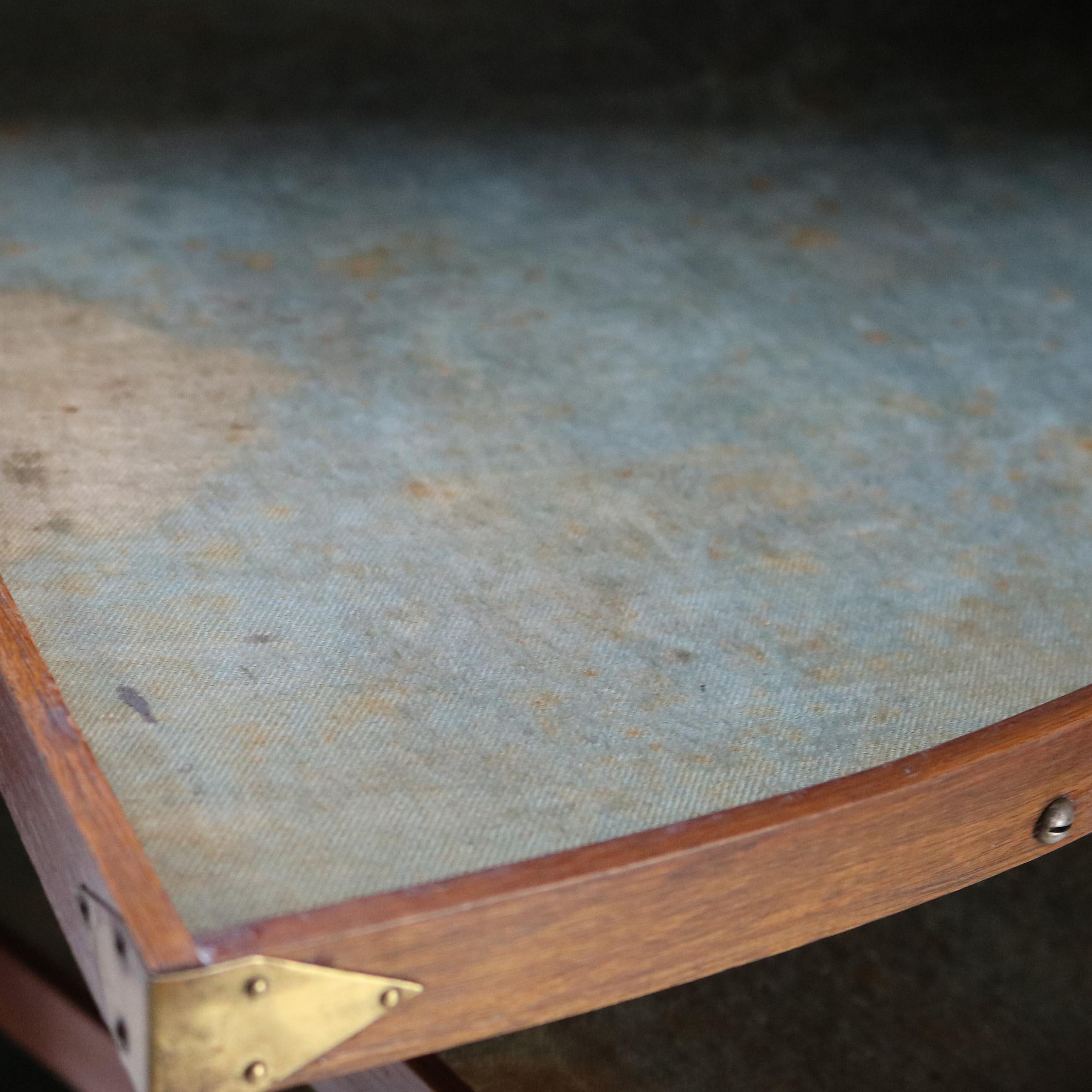 Antique Harvard Co. Signed Walnut Dental Cabinet with Drawers & Lazy Susan c1900 9