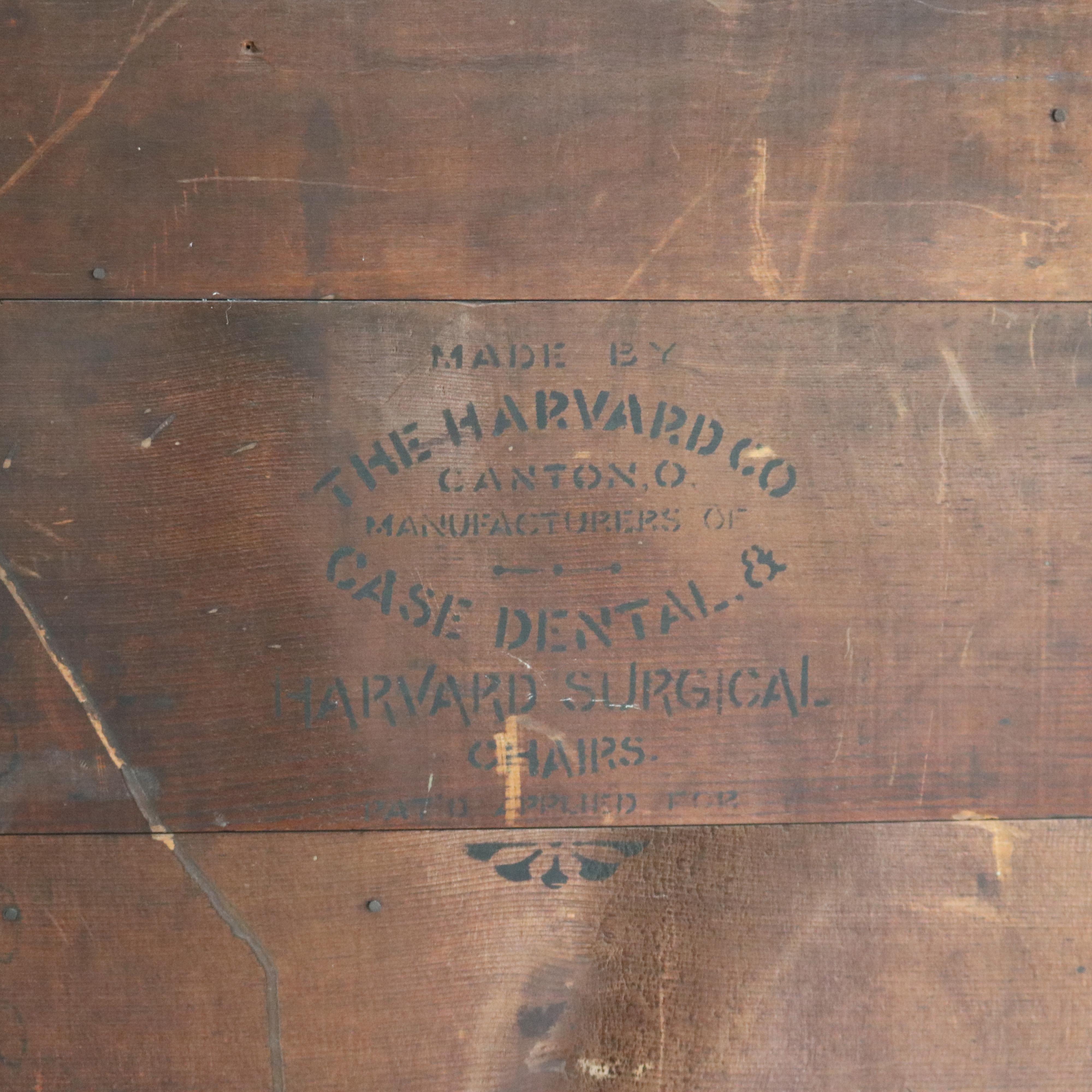 Antique Harvard Co. Signed Walnut Dental Cabinet with Drawers & Lazy Susan c1900 13