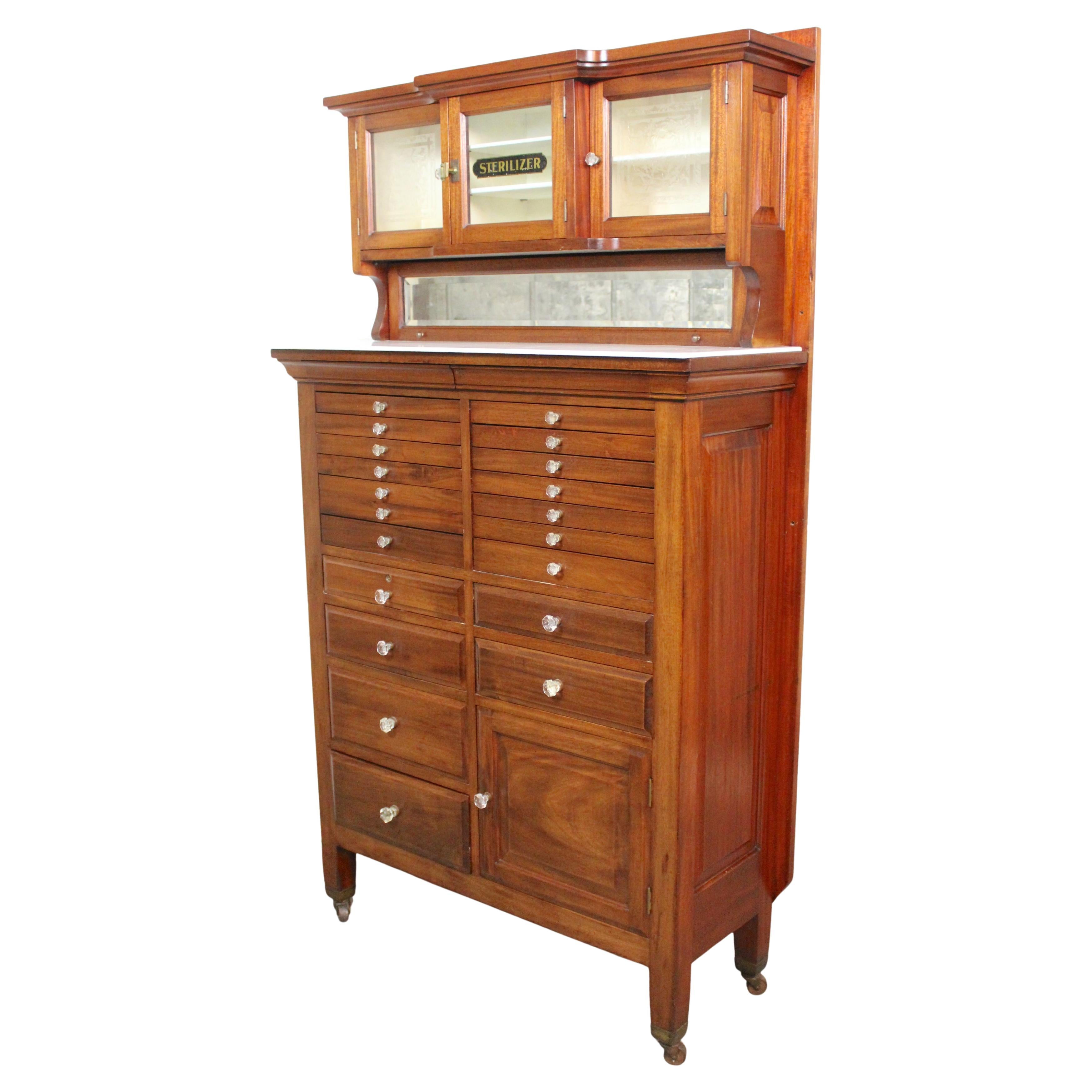 Antique Harvard Company Dental Cabinet