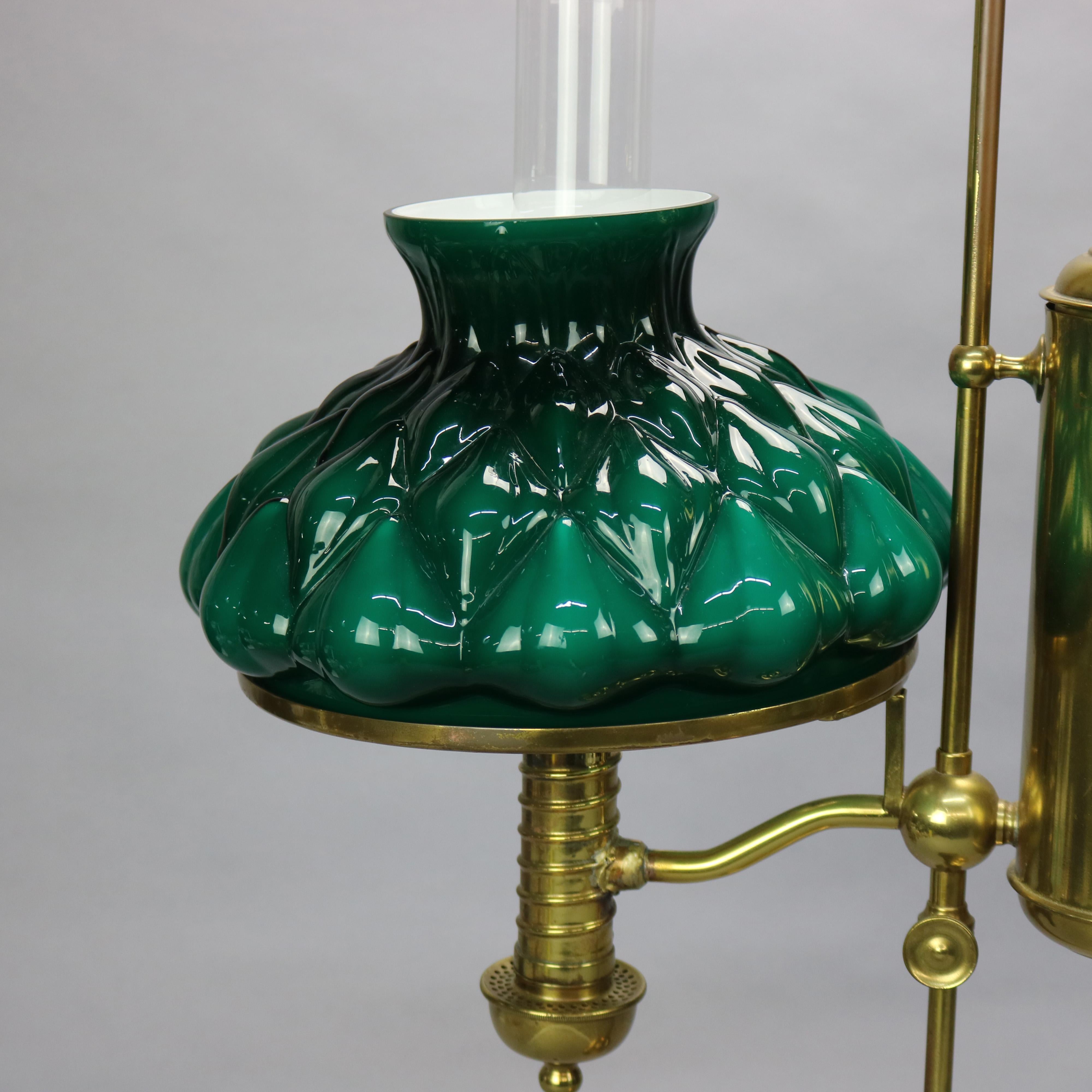 vintage double student lamp
