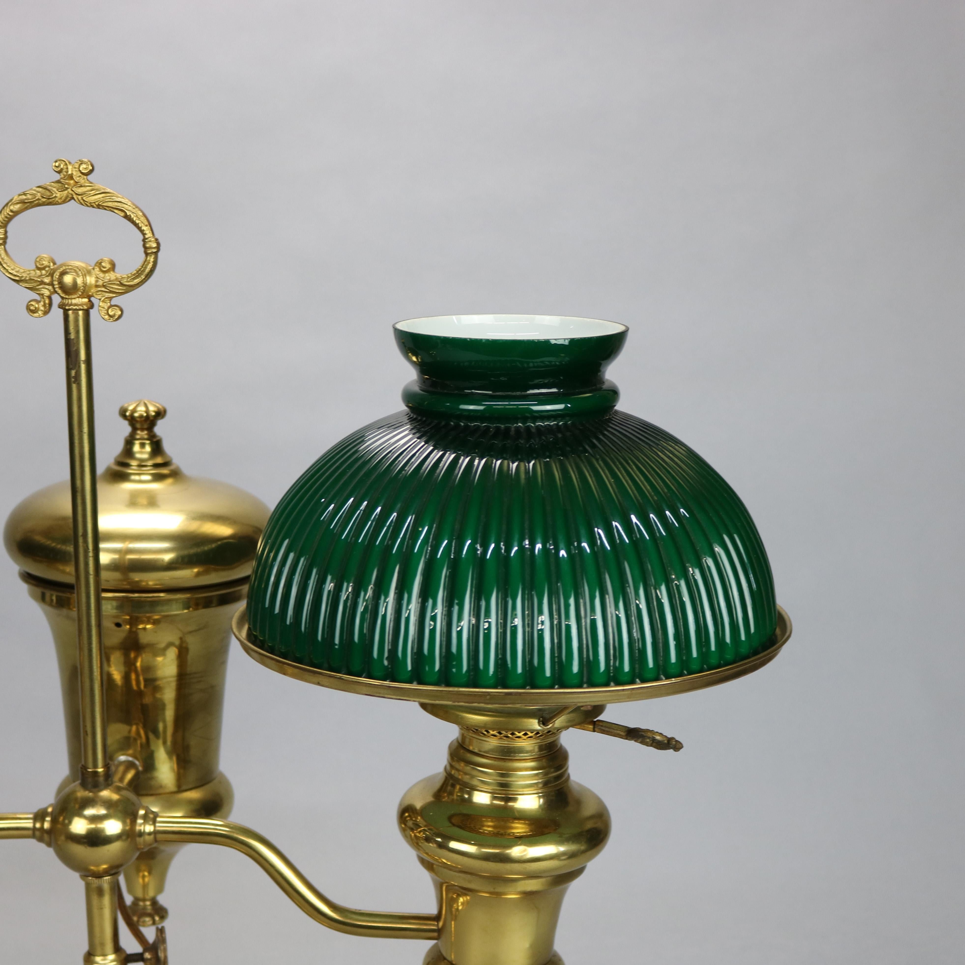 vintage double student lamp
