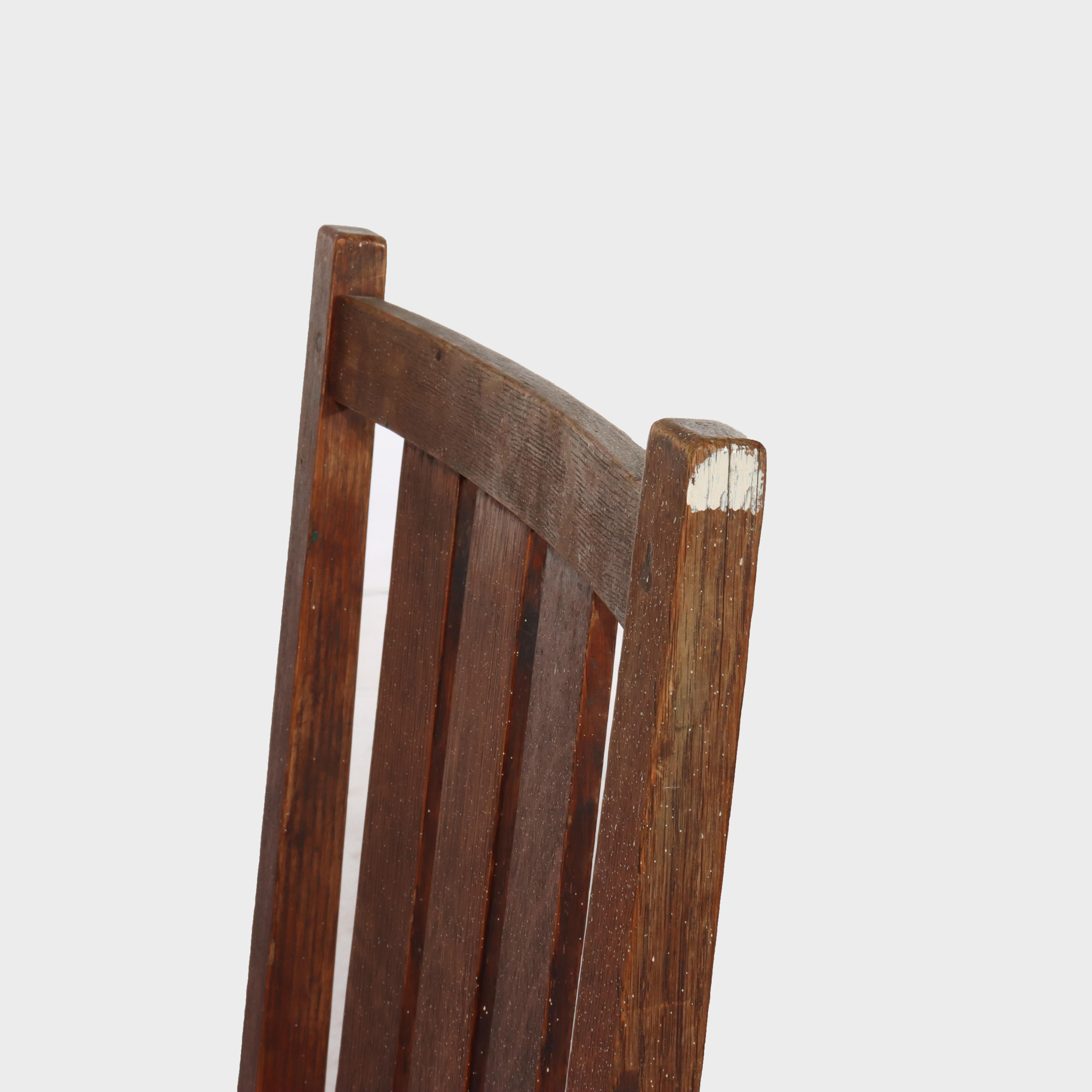 Antique Harvey Ellis Gustav Stickley Oak Dining Chair C1910 In condizioni buone in vendita a Big Flats, NY