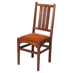 Antique Harvey Ellis Gustav Stickley Oak Dining Chair C1910