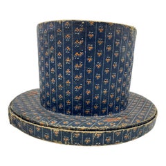 Antique boîte à chapeau chapeau haut de gamme Biedermeier, Autriche