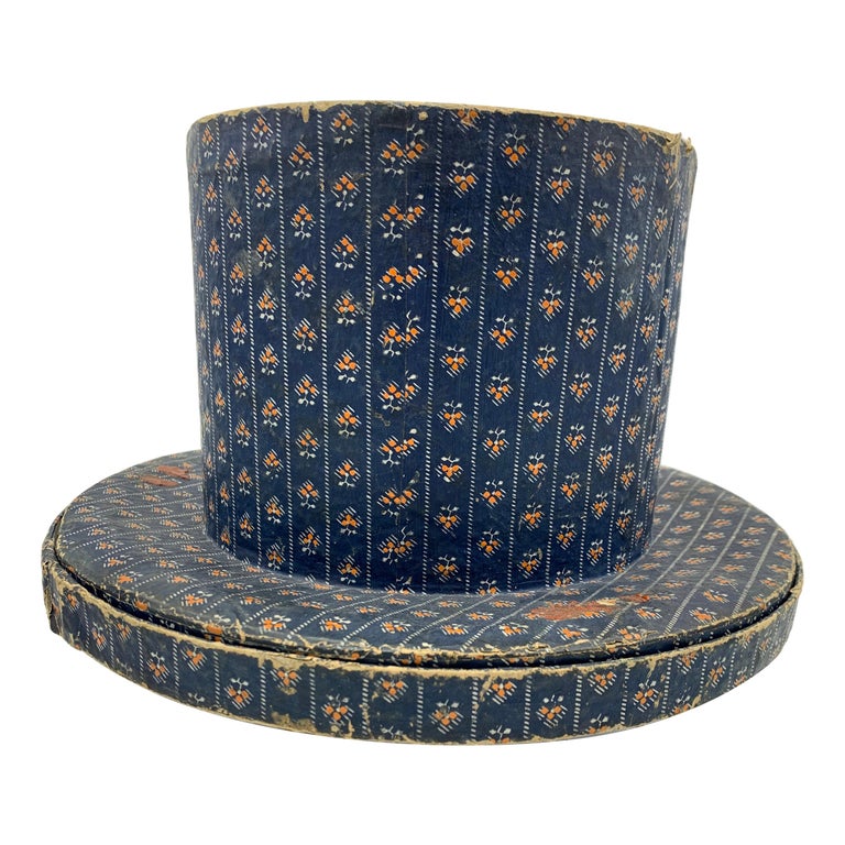 Vintage Hat Box with Hat, Early 20th Century