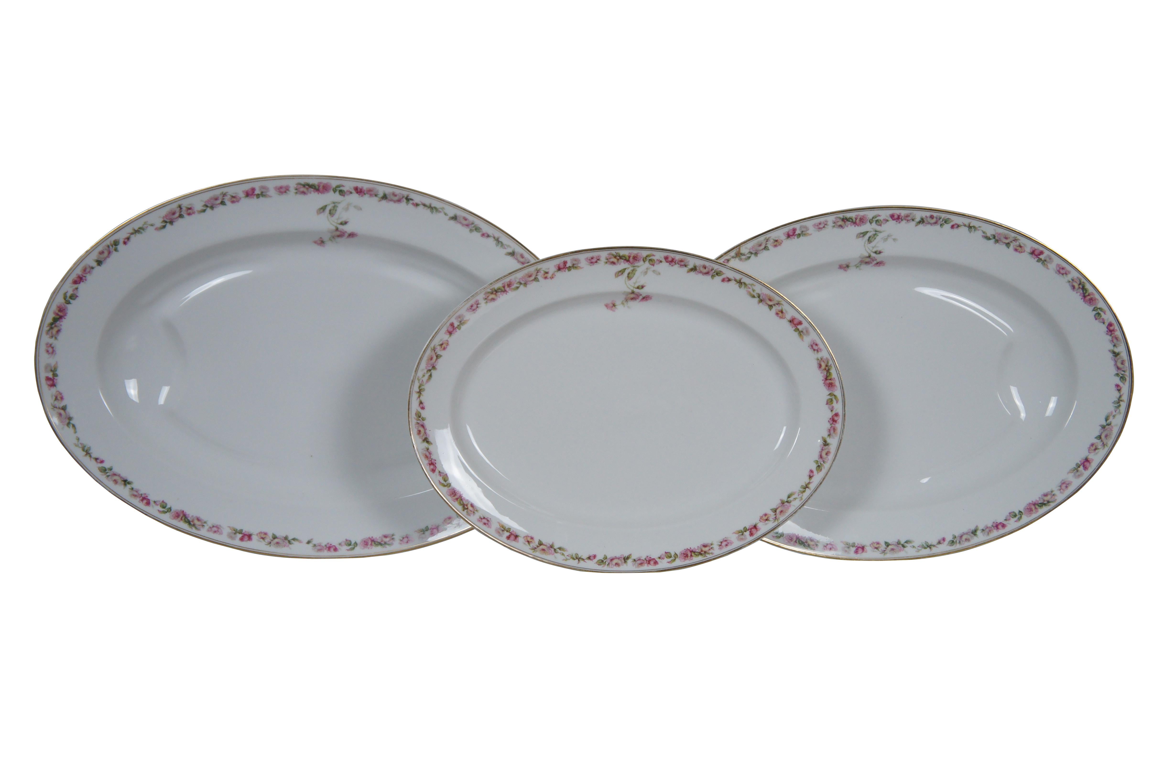 Antique Haviland & Co Limoges 106 Pc Amstel Schleiger 497A Dinner Service China  In Good Condition For Sale In Dayton, OH