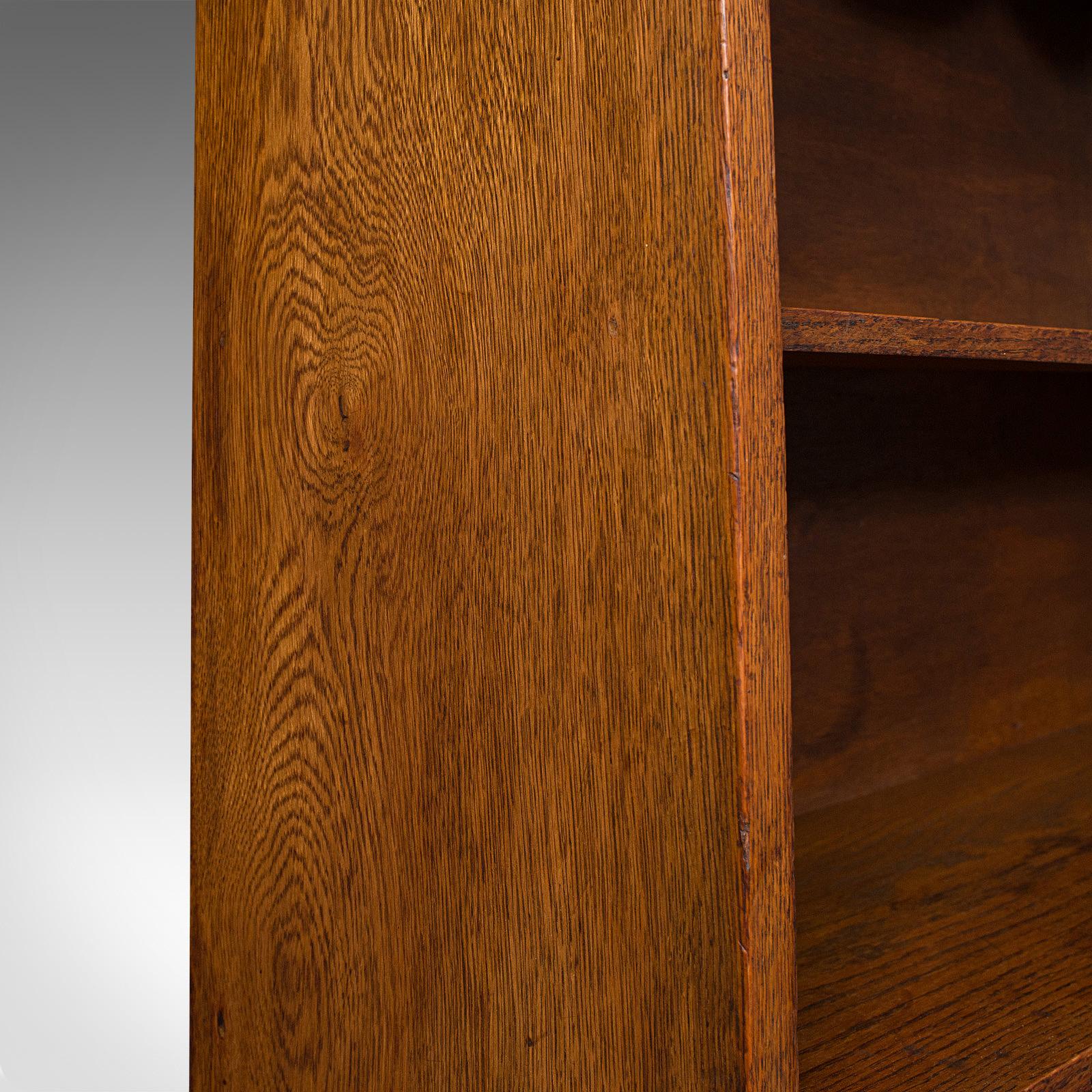 Antique Headmaster's Office Bookcase English Oak, Cabinet, Edwardian, circa 1910 For Sale 6