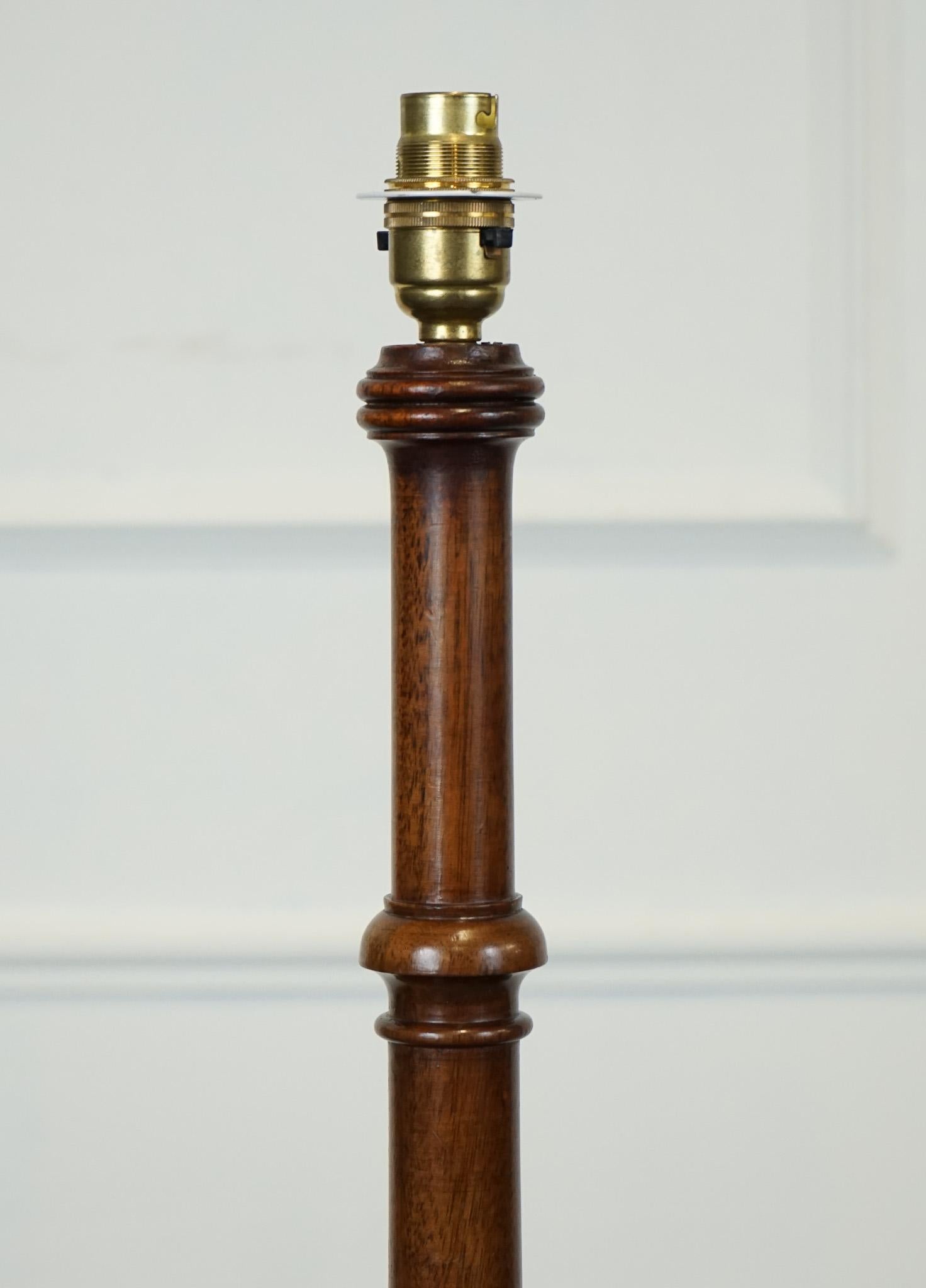 Hand-Crafted ANTIQUE HEAL'S HEXAGONAL BASE STANDING LAMP CIRCA 1930s For Sale