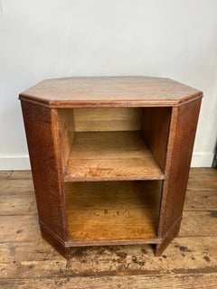 Antique Heals Octagonal Limed Oak Book Table