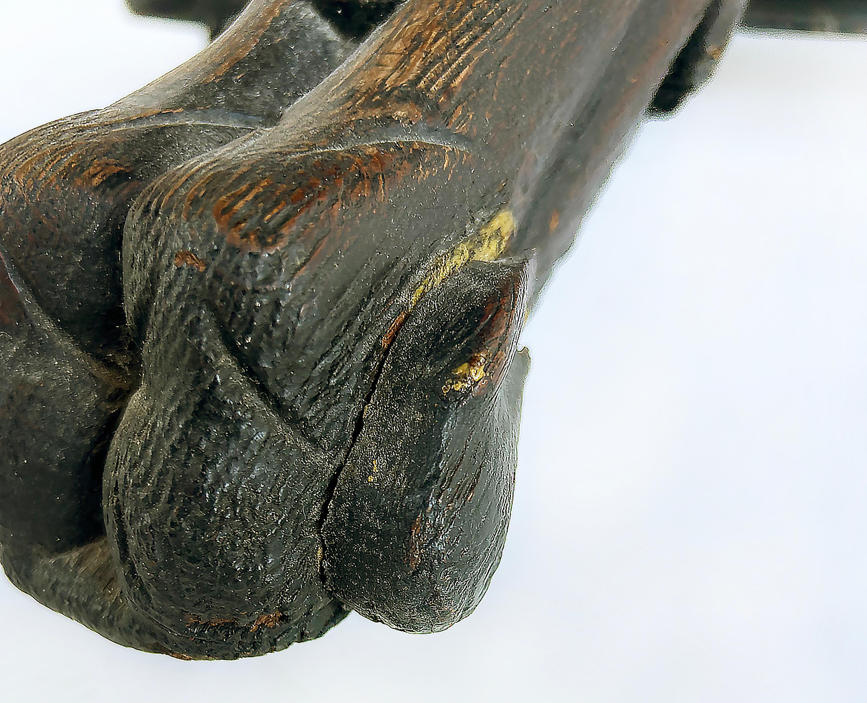 Antique Heavily Carved Griffins Wood Center, Game Table on Casters For Sale 5