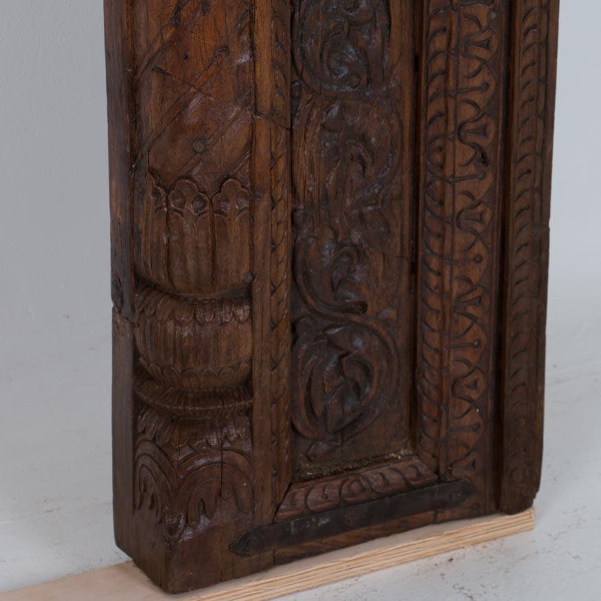Antique Heavily Carved Teak Doorway Surround from India 2