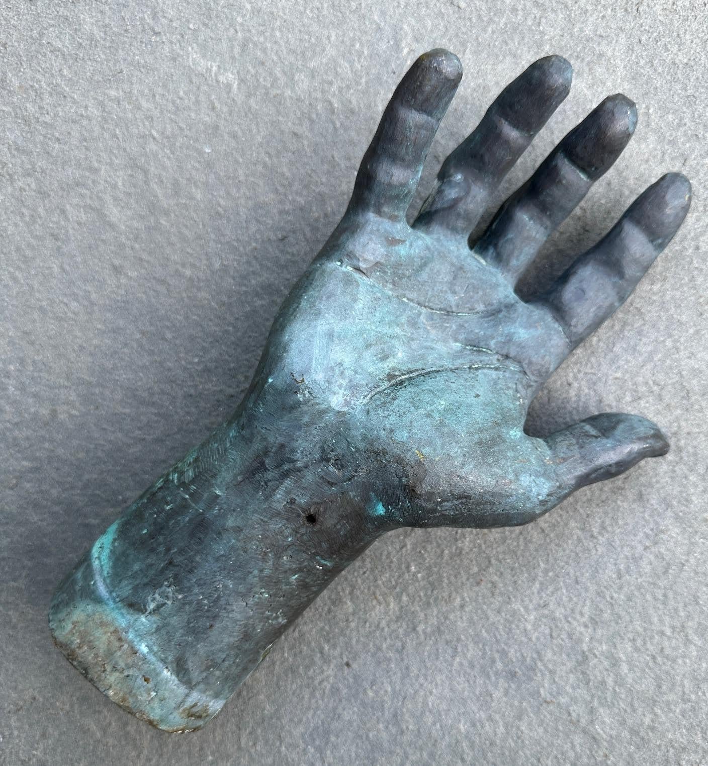 American Antique Heavy Bronze Hand Study For Sale