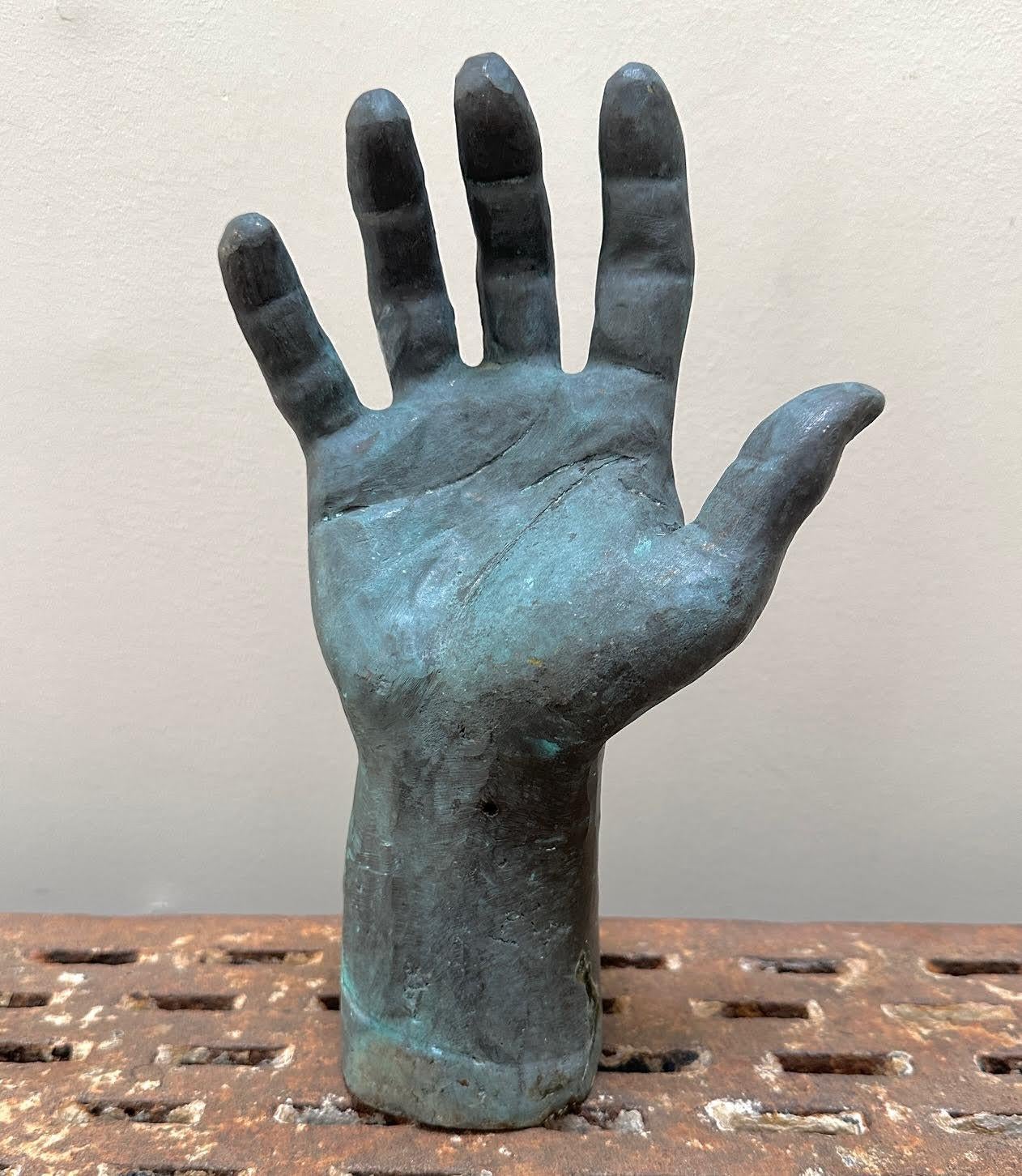 Antique Heavy Bronze Hand Study For Sale 1