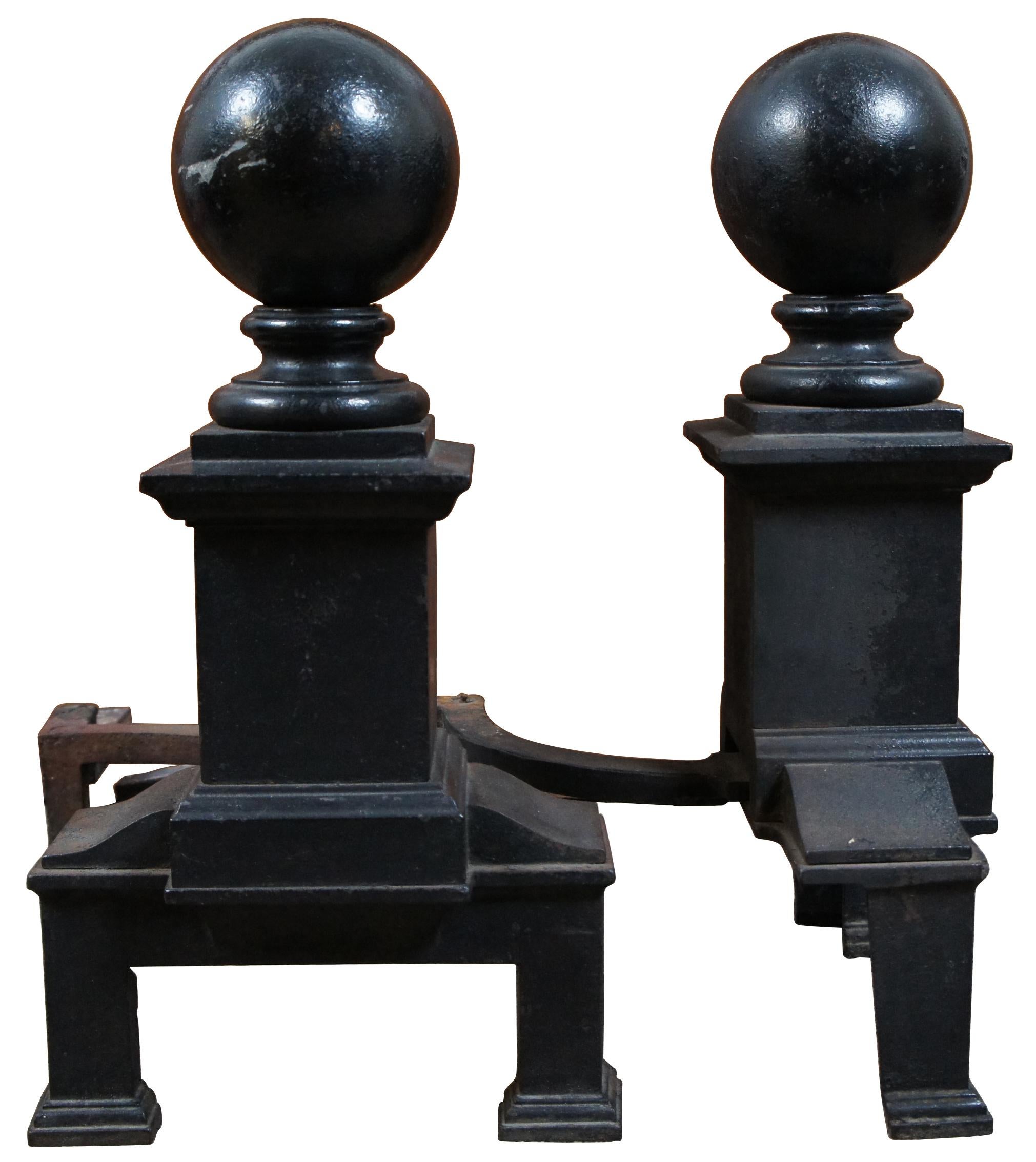 cannon balls fireplace